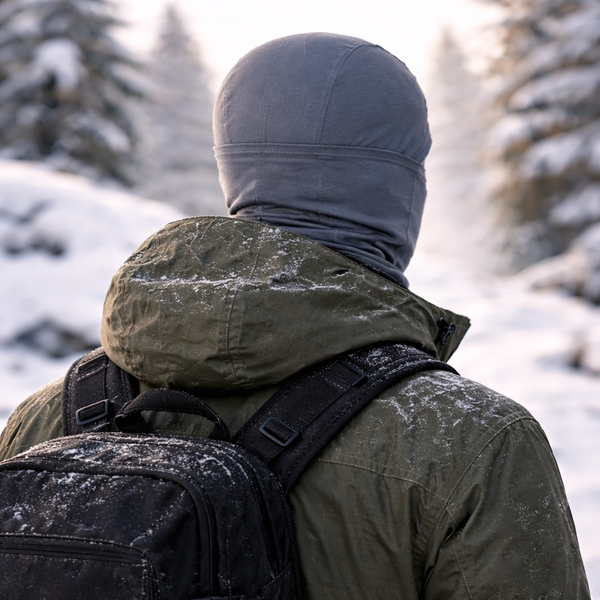 Gray Thermal Balaclava Mask – Breathable Stretch Face Mask