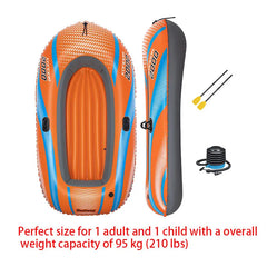 Bestway 61136/61140/61142/61146 1-3 Person Heavy Duty Inflatable Kayak - Long Lasting PVC Rafting Adventure Boat for Thrilling