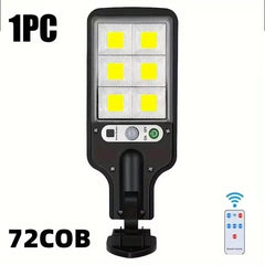Solar Lights Outdoor With 3 Mode Waterproof Motion Sensor Security Lighting Wall COB Street Lamp for Garden Patio Garage Light