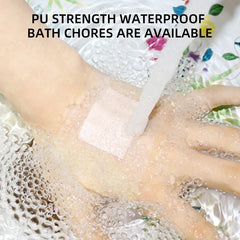 50PCS 38*38/72*19mm Transparent PU Waterproof Wound Plaster Band Aid Adhesive Bandage Protective Sticker Outdoor Home First Aid