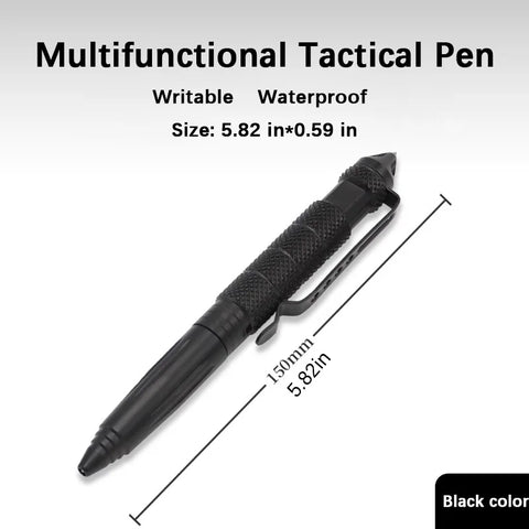 High Quality Metal Military Tactical Pen School Student Office Ballpoint Pens Emergency Glass Breaker Self Defense EDC Supplies