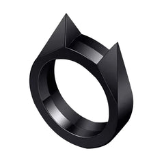Self-defense cat ear ring window breaker women's anti-wolf men's single finger buckle carry defense spikes finger tiger
