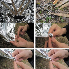 Emergency Thermal Poncho Blanket