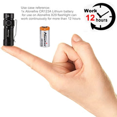 Clearance_360 Swivel U Ring Clip XPG LED Portable Mini Flashlight 12 Hours Work Outdoor Backpack Hat Pocket Hiking Torch C123A B