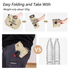 PACOONE Outdoor Mini Folding Water Bag Camping 8L Big Capacity Portable Water Bag  For Survival Or Emergency Supplies