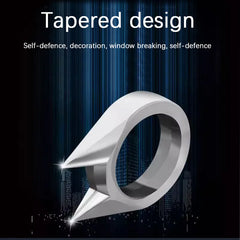 Self-defense cat ear ring window breaker women's anti-wolf men's single finger buckle carry defense spikes finger tiger
