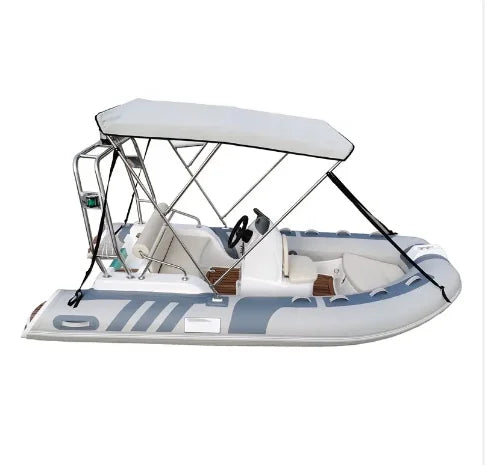 Caroline Boat With Top Cover Sun Shade Rib 390 Semi RIB Hypalon/PVC