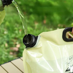 8L Portable Water Bag Folding Bucket Water Container Jug Bottle Pouch Outdoor Travel Camping with Handle Camping Supplies