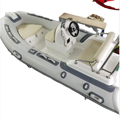Caroline Boat With Top Cover Sun Shade Rib 390 Semi RIB Hypalon/PVC
