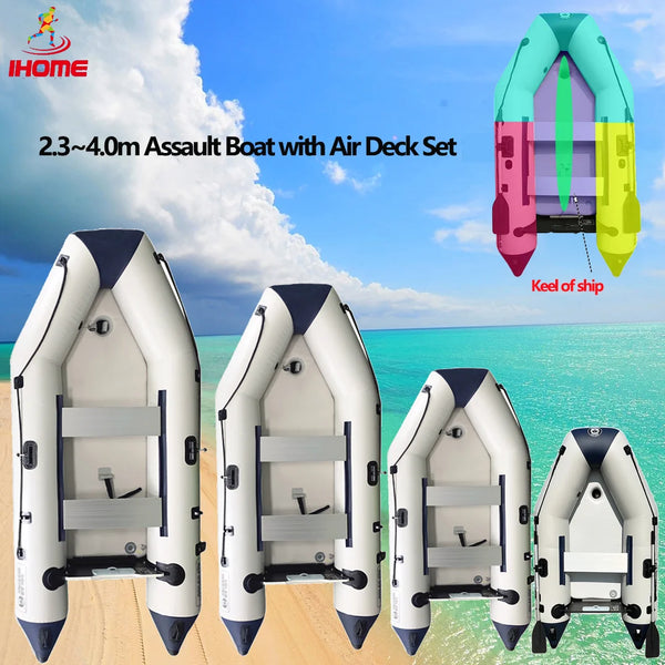 Inflatable Assault Boat with Air Deck – Military-Grade PVC