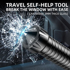 Spike lamp pole strong light charging outdoor ultra-bright multifunctional car self-defense window patrol flashlight